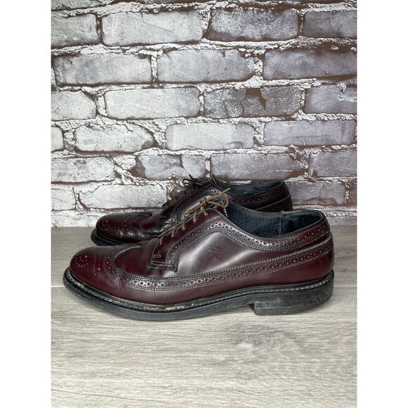 Stuart Mcguire LongWing Blucher Burgundy Leather Dress Shoes Men’s 10.5W US/44EU main image 8